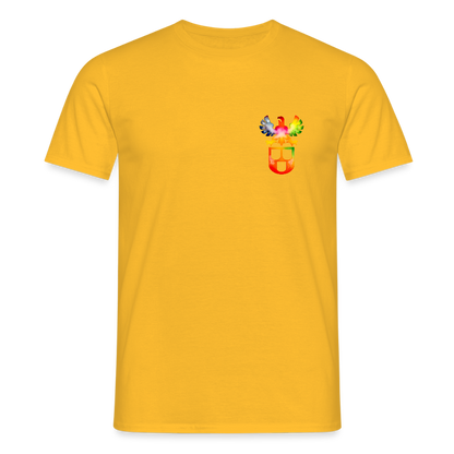 Unisex T-Shirt "Maler" (beidseitig bedruckt) - Gelb