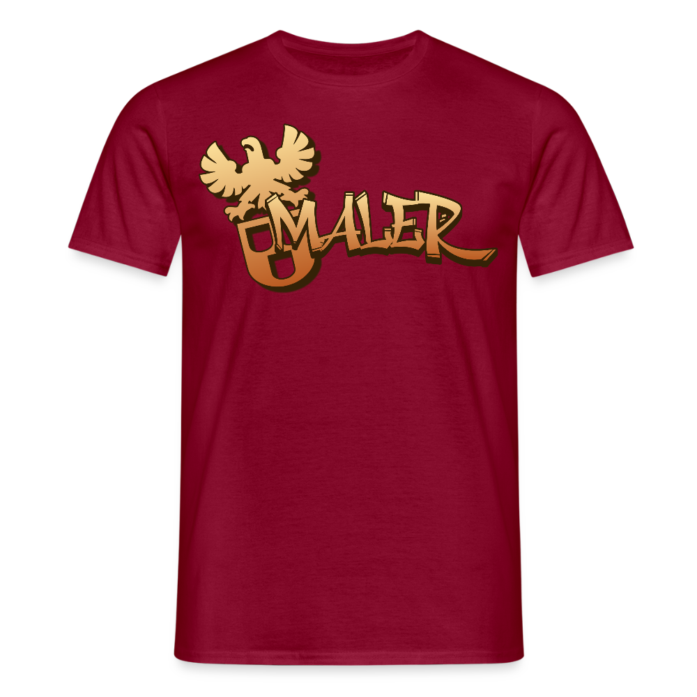 Unisex T-Shirt "Maler" Ziegelrot Männer T-Shirt