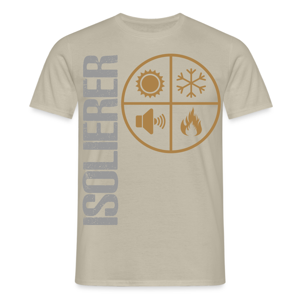 Unisex T-Shirt "Isolierer" Sandbeige Männer T-Shirt