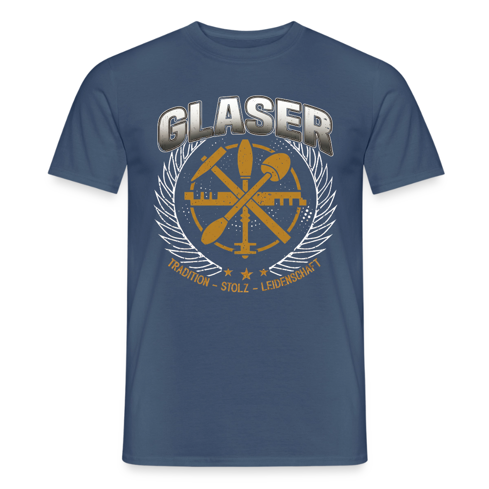 Unisex Tradition Glaser T-Shirt für Männer, bequemes Baumwollshirt mit traditionellem Design, in verschiedenen Farben.