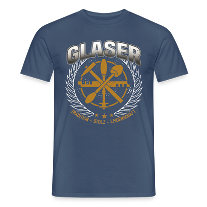 Unisex Tradition Glaser T-Shirt für Männer, bequemes Baumwollshirt mit traditionellem Design, in verschiedenen Farben.