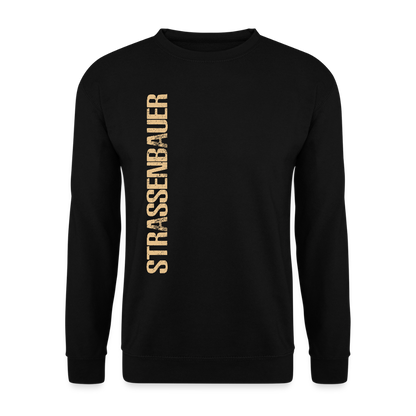 Unisex Pullover "Strassenbauer" Schwarz Unisex Pullover