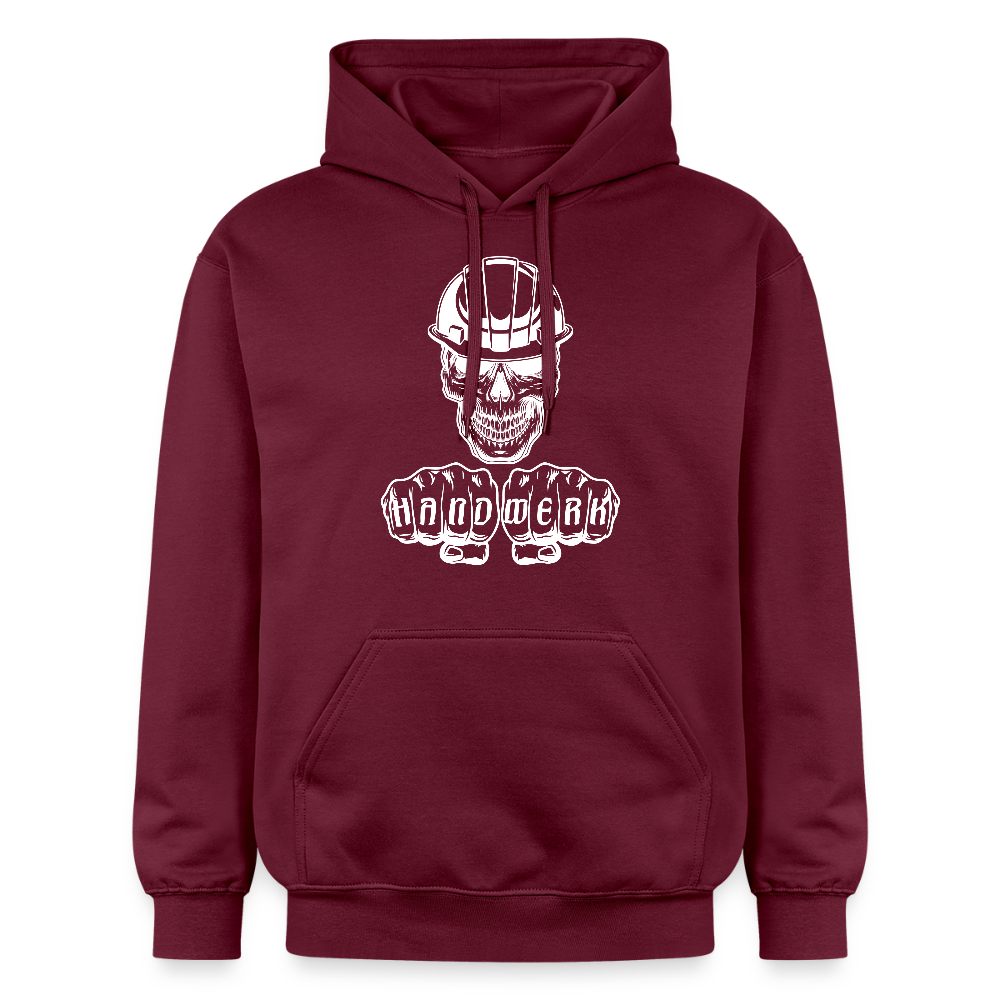 Gildan Unisex Softstyle® "Skull-Helm-Handwerk" Maroon Gildan Unisex Softstyle® Midweight Hoodie