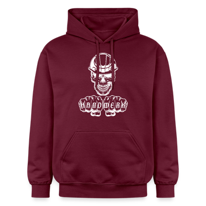 Gildan Unisex Softstyle® "Skull-Helm-Handwerk" Maroon Gildan Unisex Softstyle® Midweight Hoodie