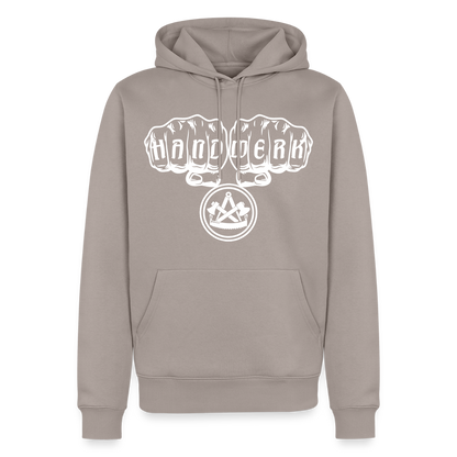Männer Premium Hoodie "Zimmermann" Taupe Männer Premium Hoodie