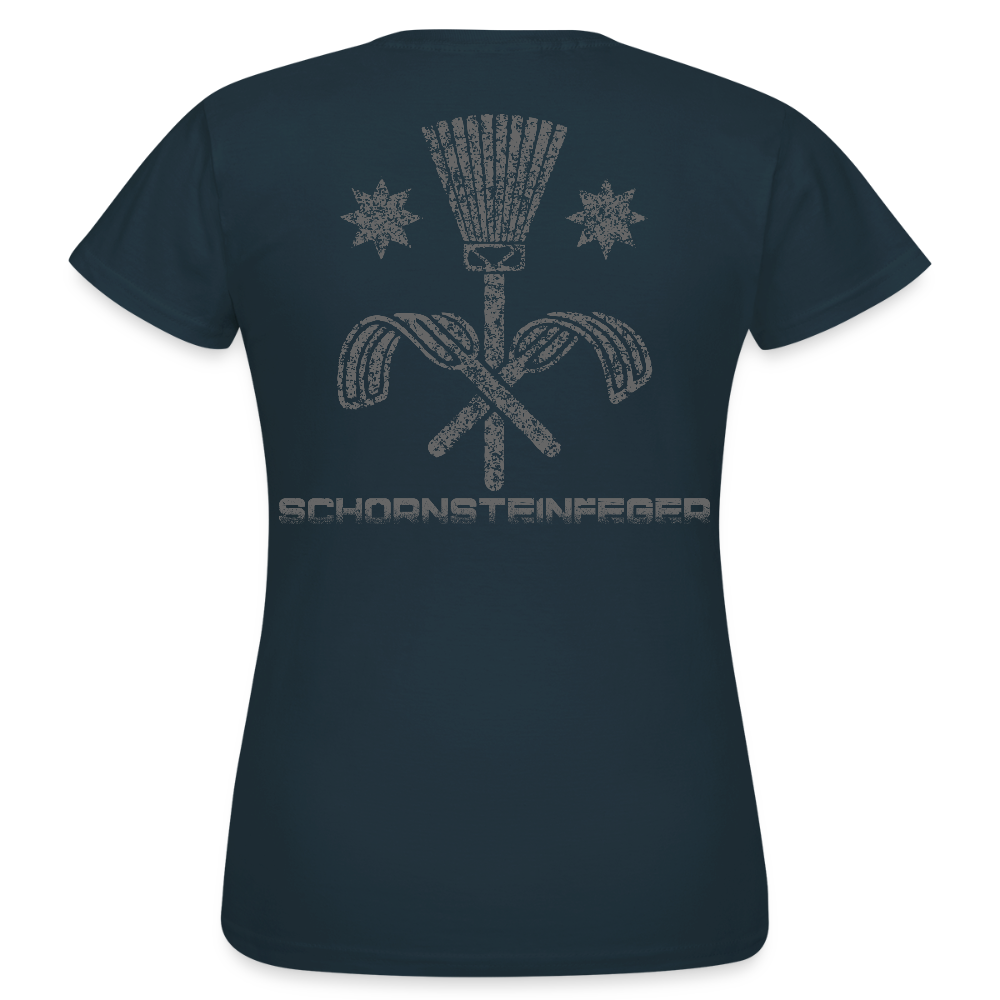 Frauen T-Shirt "Schornsteinfeger" Navy Frauen T-Shirt