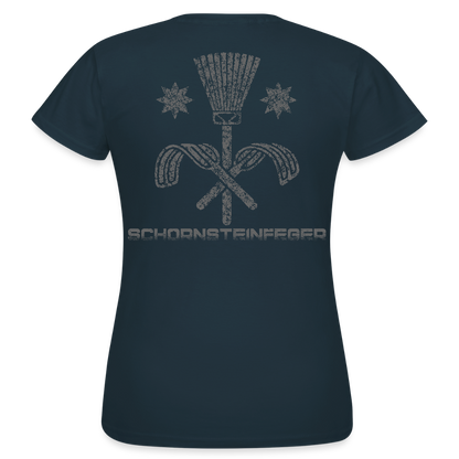 Frauen T-Shirt "Schornsteinfeger" Navy Frauen T-Shirt