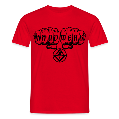 Unisex T-Shirt "Stuckateur" Rot Männer T-Shirt