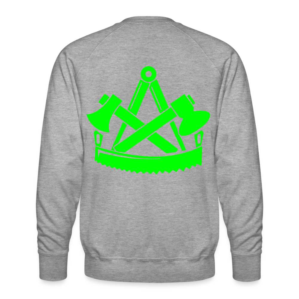 Unisex Premium Pullover "Zimmermann" neongrün Männer Premium Pullover
