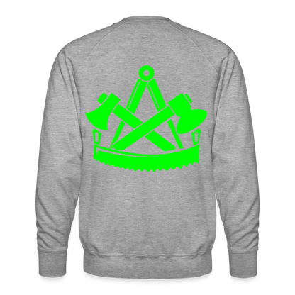 Unisex Premium Pullover "Zimmermann" neongrün Männer Premium Pullover