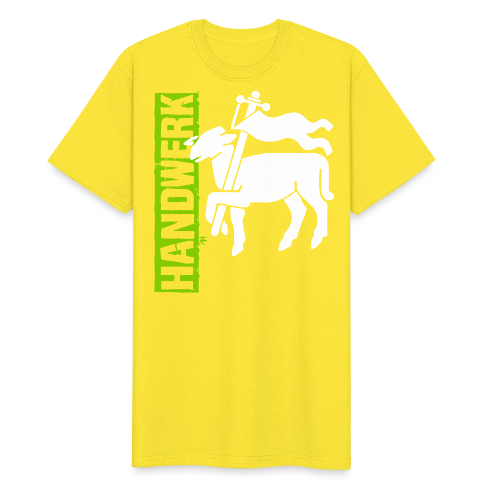 Unisex Workwear T-Shirt "Fleischer" Gelb Männer Workwear T-Shirt