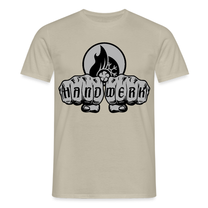 Unisex T-Shirt "Klimatechniker" Sandbeige Männer T-Shirt