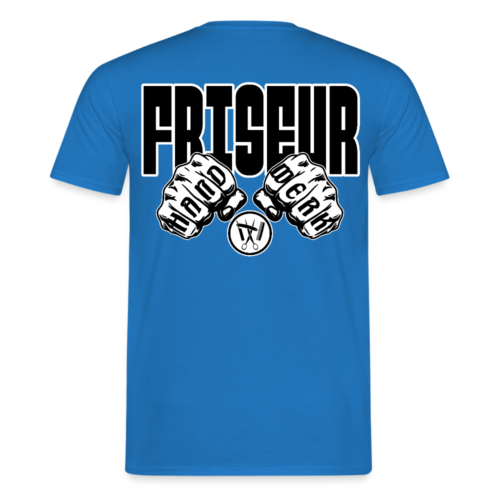 Unisex T-Shirt "Friseur" Royalblau Männer T-Shirt