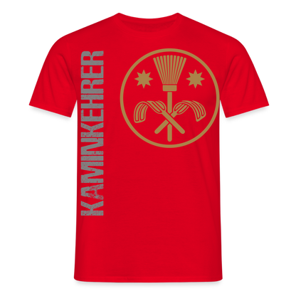 Unisex T-Shirt "Kaminkehrer" Rot Männer T-Shirt