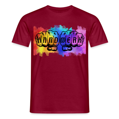 Unisex T-Shirt "Splash-Handwerk" Ziegelrot Männer T-Shirt