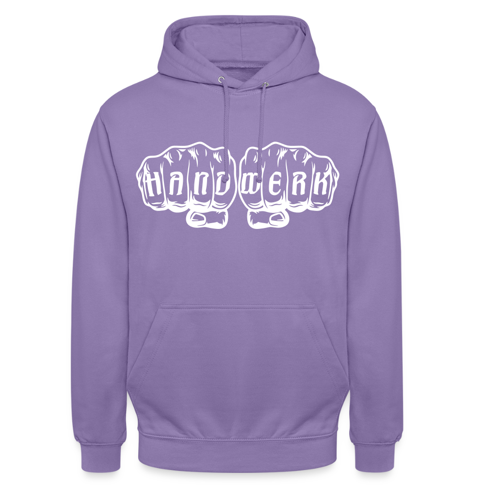Unisex Hoodie "Handwerk" Lavendel Unisex Hoodie
