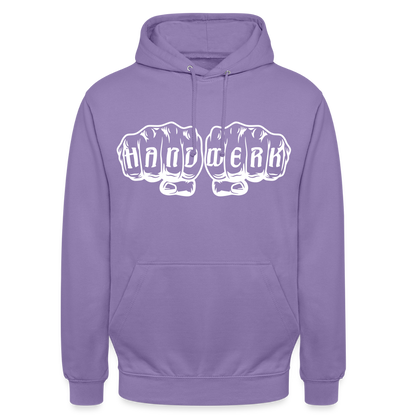 Unisex Hoodie "Handwerk" Lavendel Unisex Hoodie