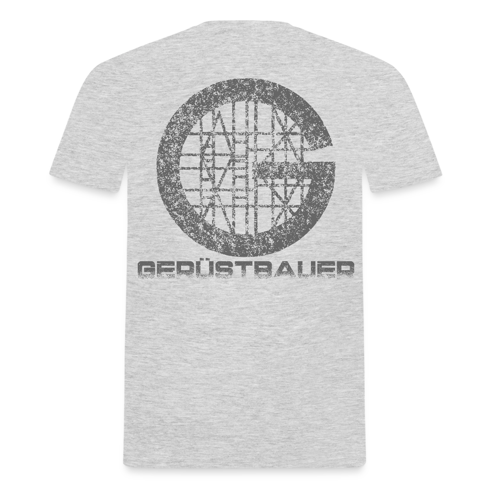 Unisex T-Shirt "Gerüstbauer" Grau meliert Männer T-Shirt