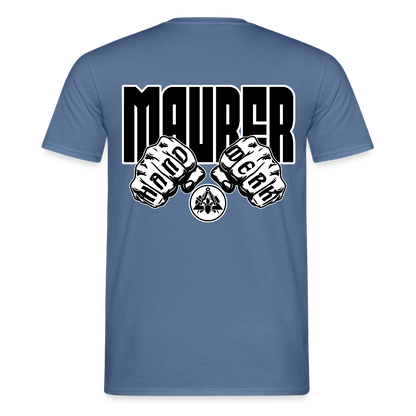 Unisex T-Shirt "Maurer" Taubenblau Männer T-Shirt