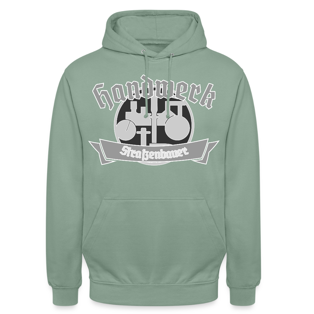 Unisex Hoodie "Strassenbauer" Graugrün Unisex Hoodie