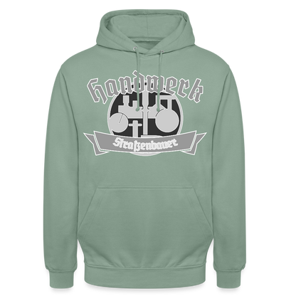 Unisex Hoodie "Strassenbauer" Graugrün Unisex Hoodie
