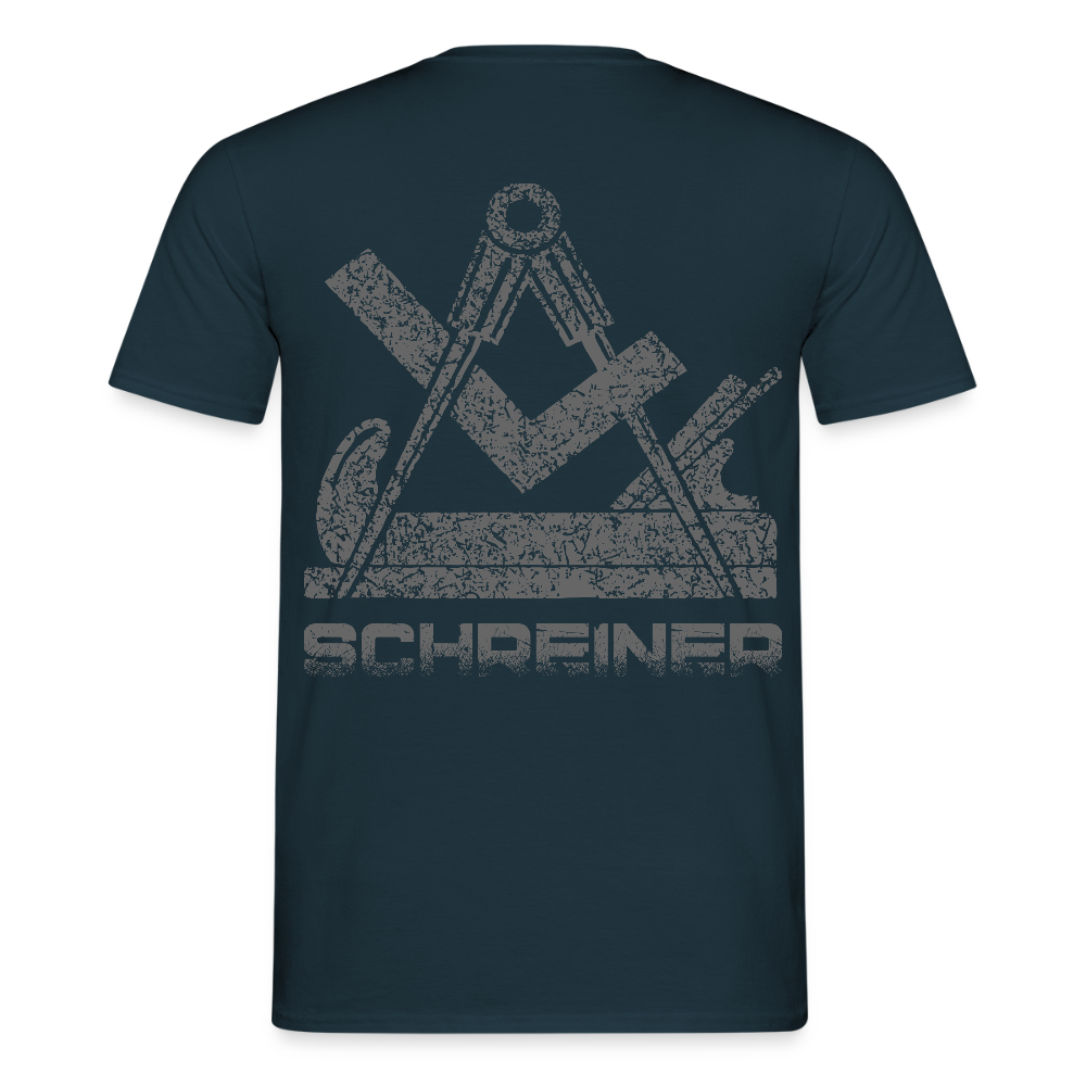 Unisex T-Shirt "Schreiner" Navy Männer T-Shirt