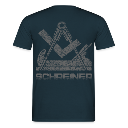 Unisex T-Shirt "Schreiner" Navy Männer T-Shirt