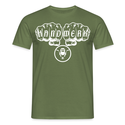 Unisex T-Shirt "Schweisser" Militärgrün Männer T-Shirt