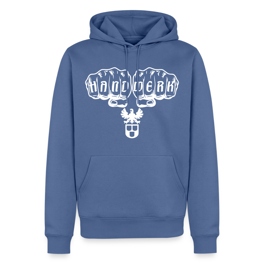 Männer Premium Hoodie "Maler" Taubenblau Männer Premium Hoodie