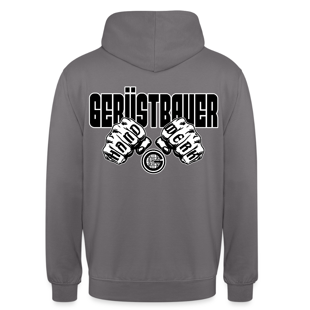 Unisex Hoodie "Gerüstbauer" - Mittelgrau