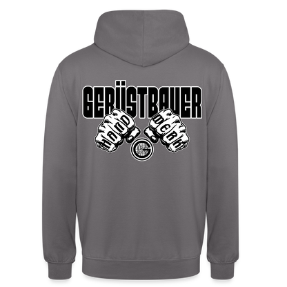 Unisex Hoodie "Gerüstbauer" - Mittelgrau
