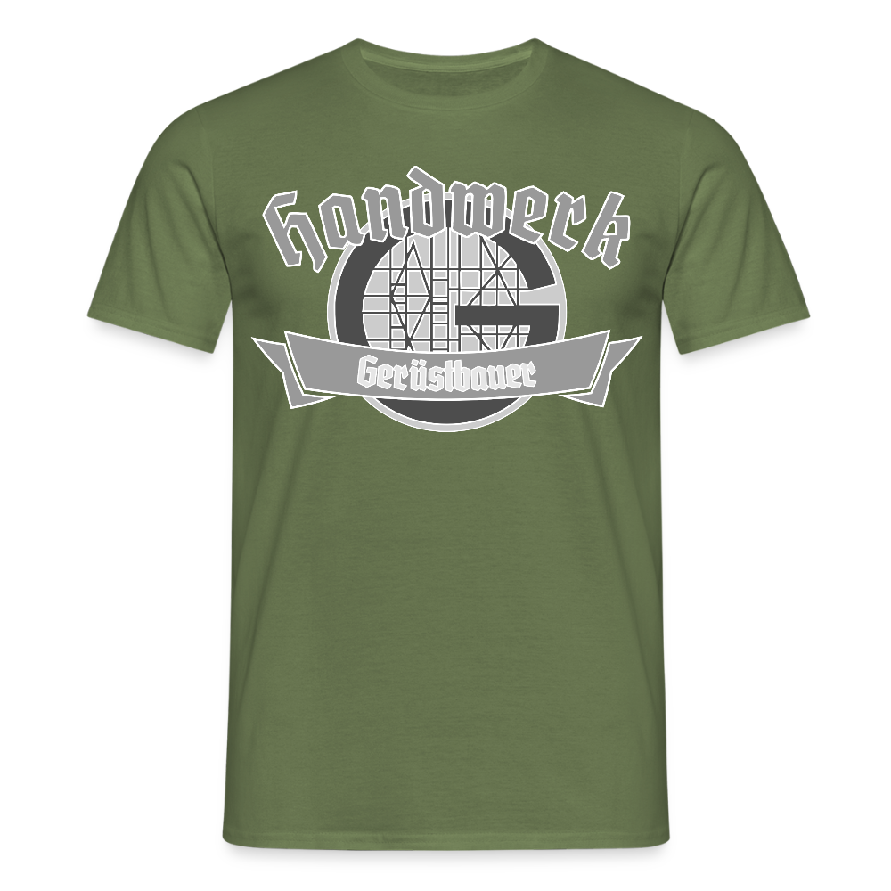 Unisex T-Shirt "Gerüstbauer" - Militärgrün