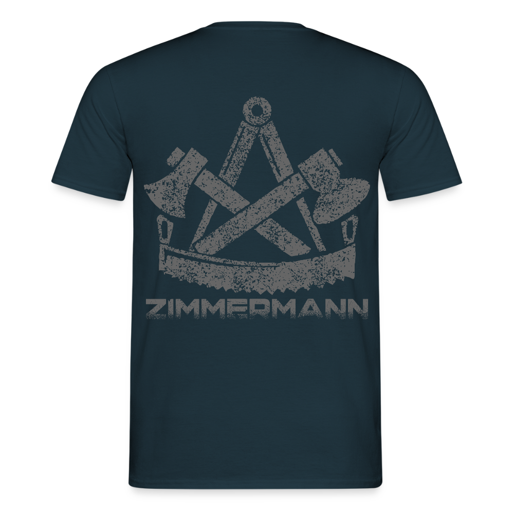 Unisex T-Shirt "Zimmermann" Navy Männer T-Shirt