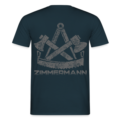 Unisex T-Shirt "Zimmermann" Navy Männer T-Shirt