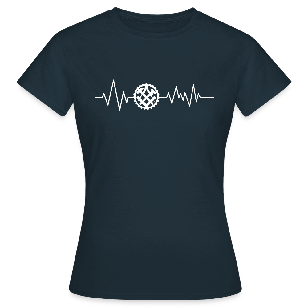 Frauen T-Shirt "Mechaniker" Navy Frauen T-Shirt