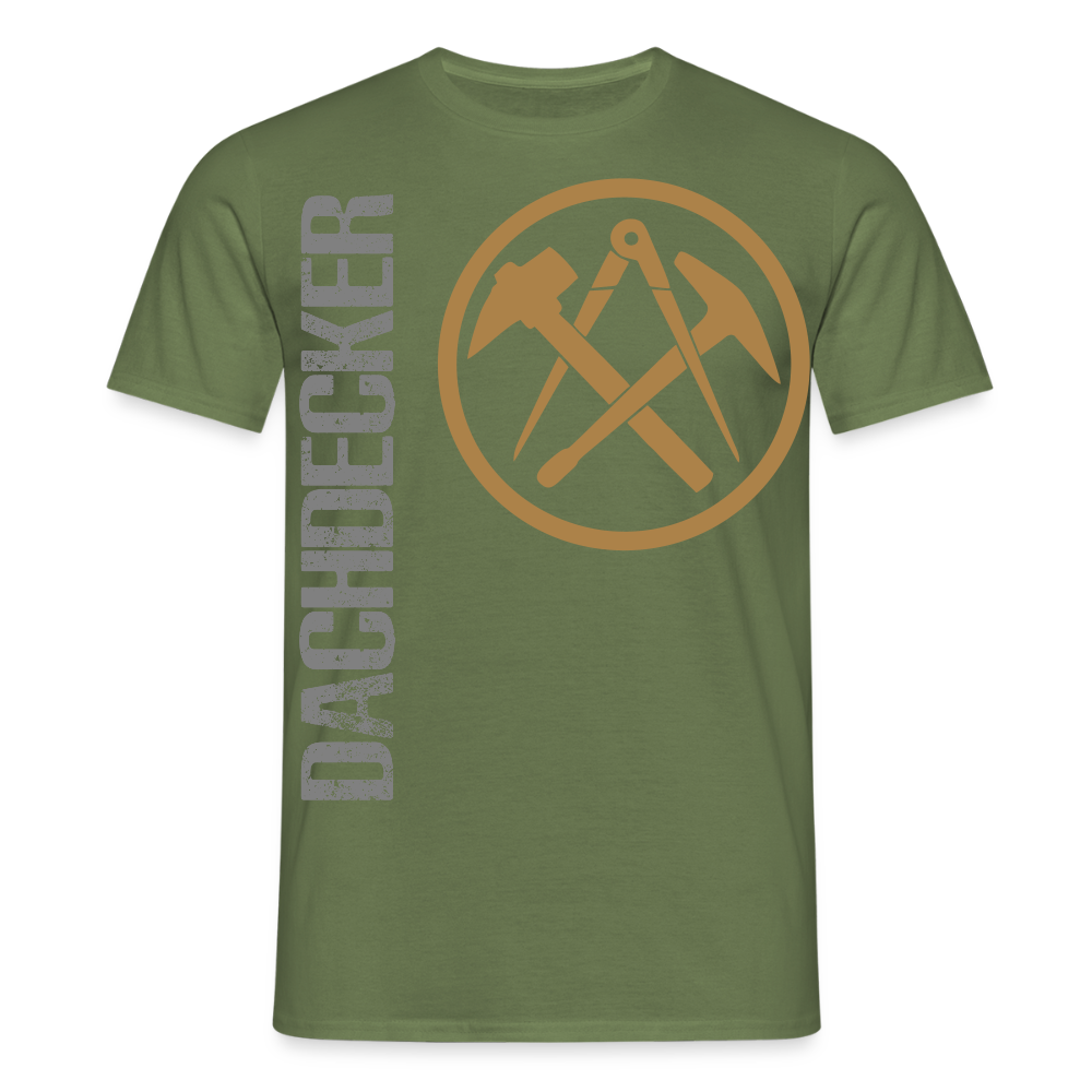 Unisex T-Shirt "Dachdecker" Militärgrün Männer T-Shirt