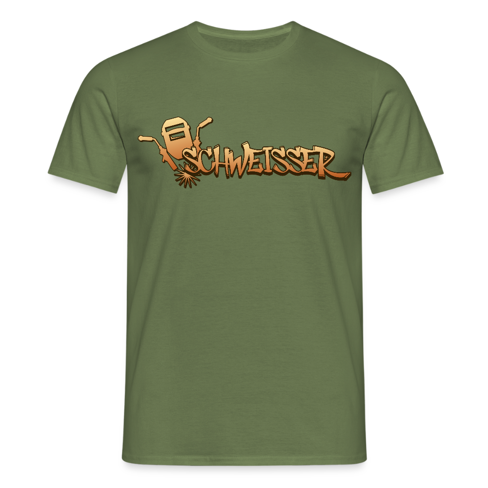 Unisex T-Shirt "Schweisser" Militärgrün Männer T-Shirt