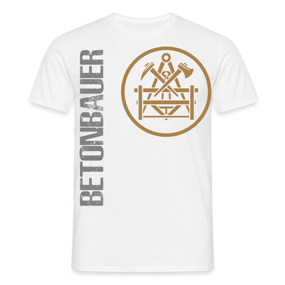 Unisex T-Shirt "Betonbauer" Weiß Männer T-Shirt