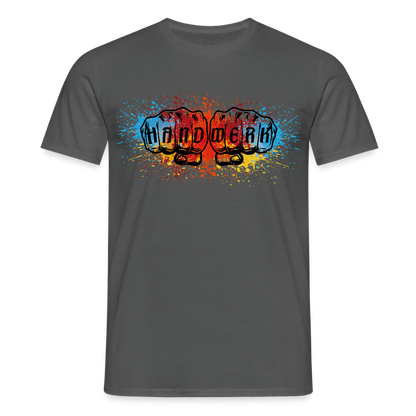 Unisex T-Shirt "Splash-Color" Anthrazit Männer T-Shirt