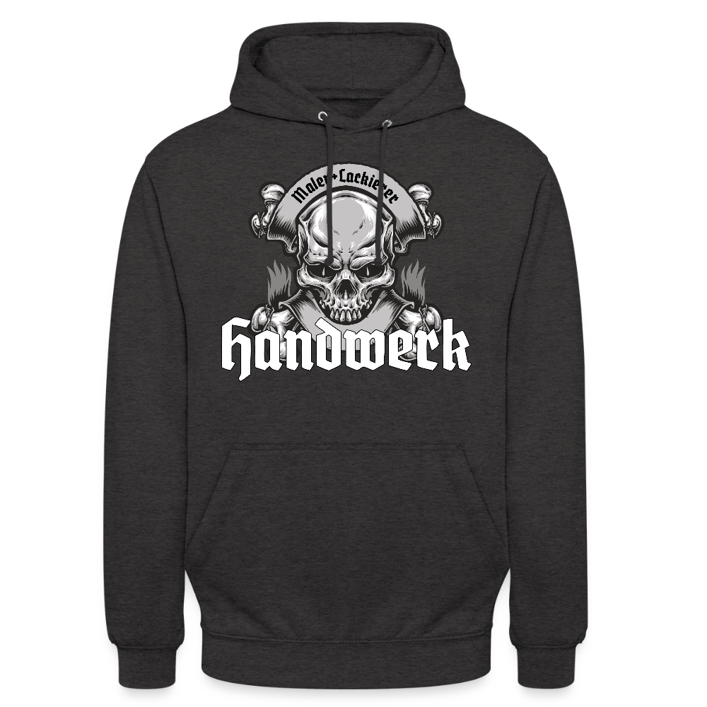 Unisex Hoodie "Skull-Maler/Lackierer" Anthrazit Unisex Hoodie