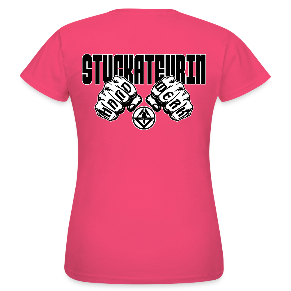 Frauen T-Shirt "Stuckateurin" (beidseitig bedruckt) Azalea Frauen T-Shirt