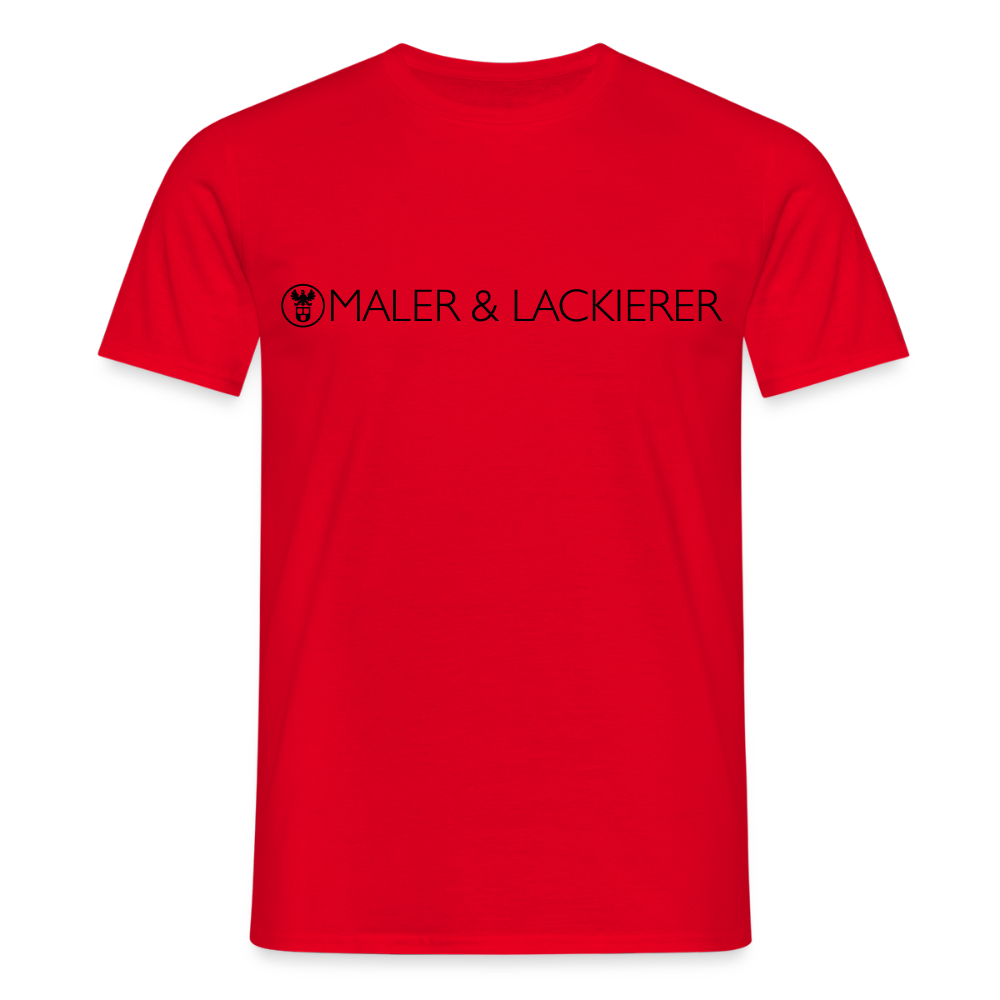 Unisex T-Shirt "Maler+Lackierer" Rot Männer T-Shirt