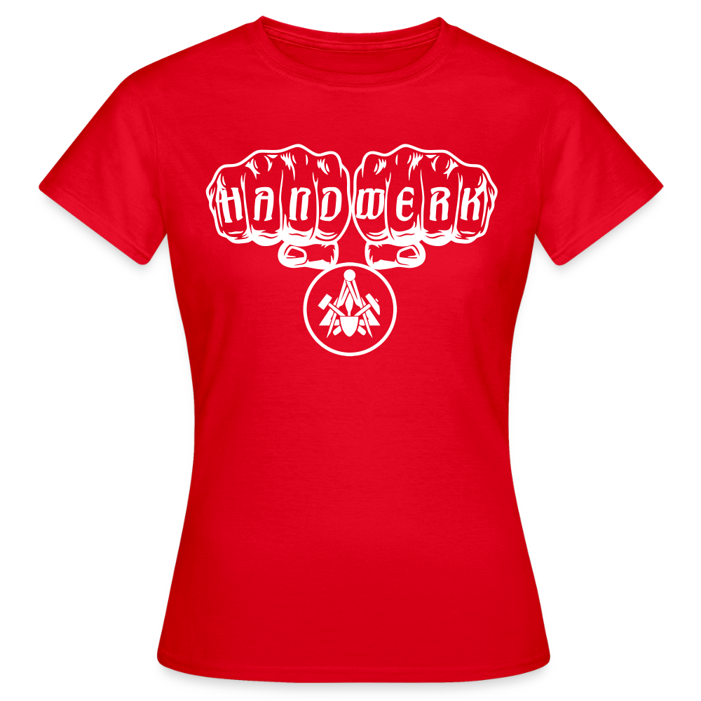 Frauen T-Shirt "Maurer" Rot Frauen T-Shirt