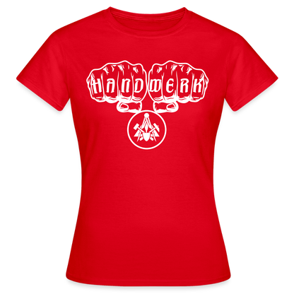 Frauen T-Shirt "Maurer" Rot Frauen T-Shirt
