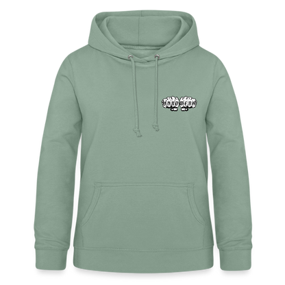 Frauen Hoodie "Metallbauerin" (beidseitig beruckt) - Graugrün