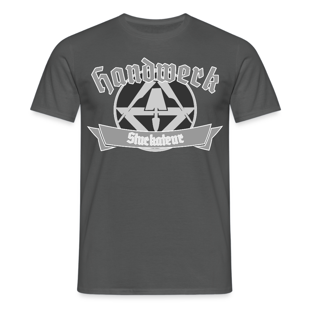 Unisex T-Shirt "Stuckateur" Anthrazit Männer T-Shirt