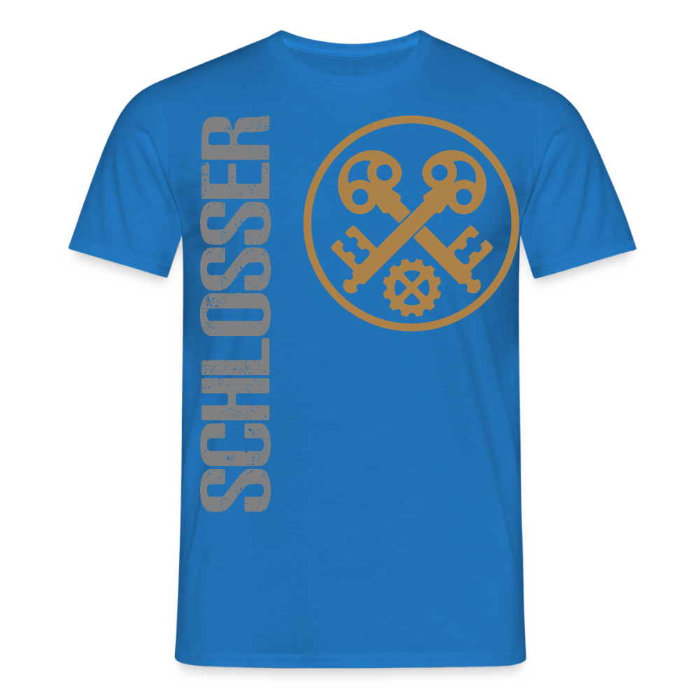 Unisex T-Shirt "Schlosser" Royalblau Männer T-Shirt