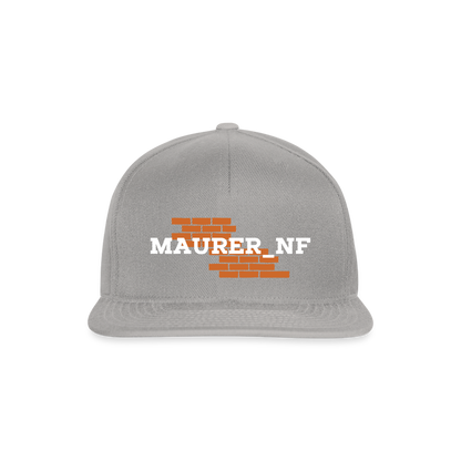 Maurer_NF Snapback Graphit Graphit One size Snapback Cap