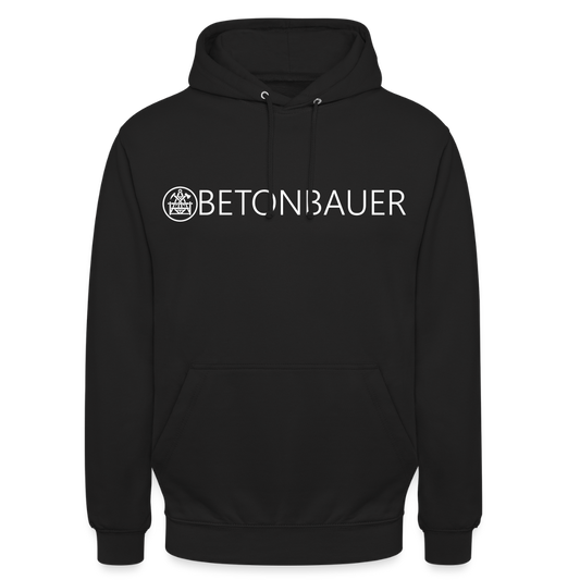 Unisex Hoodie "Betonbauer" - Schwarz