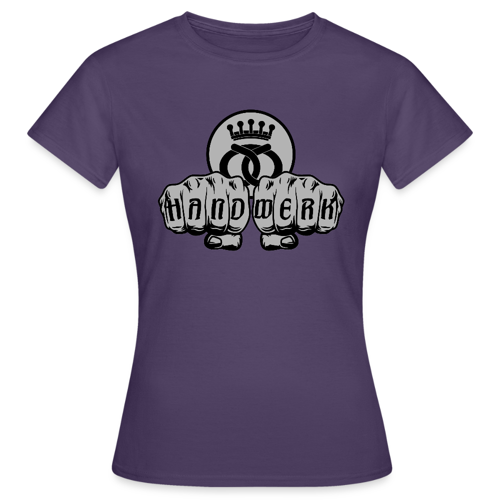 Frauen T-Shirt "Bäcker" Dunkellila Frauen T-Shirt
